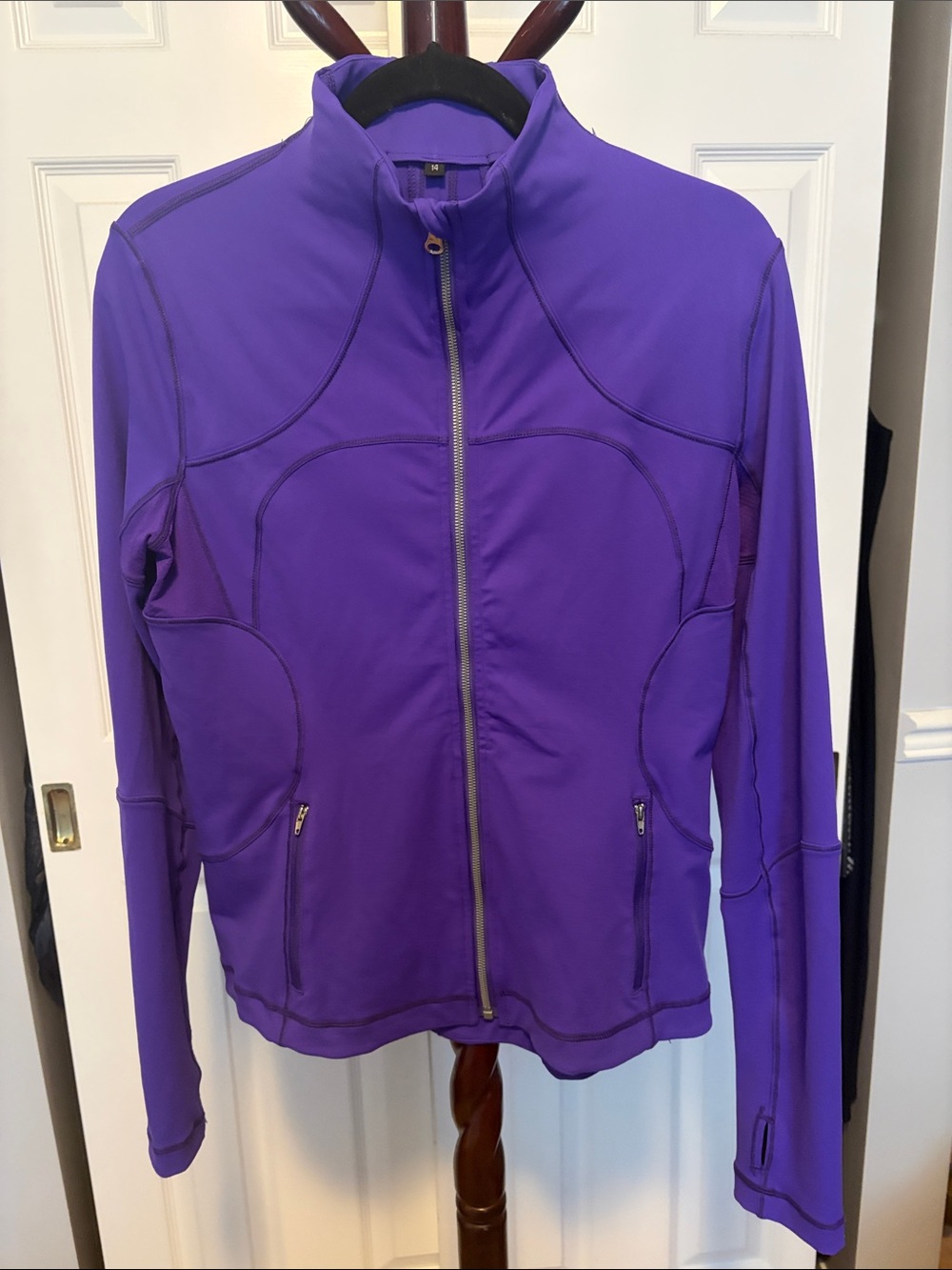 Purple Full-Zip Performance-style Jacket